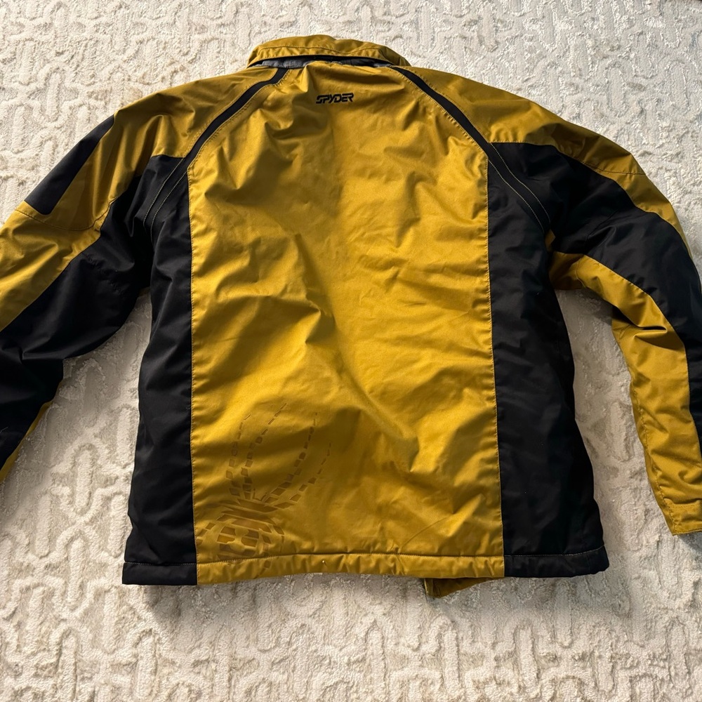 Kids Spyder yellow and Black winter Jacket. - Picture 8 of 9